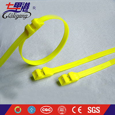 New design Nylon 66 plastic double locking cable ties