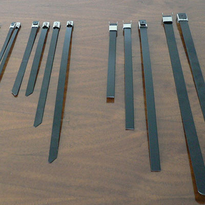 PVC Surface Stainless Steel Tie With Head