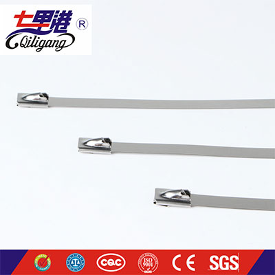 Cable tie supplier_Ball lock 304 stainless steel tie