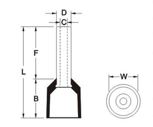 Waterproof cable connector supplier recommended-Cord End Terminals-Twin Cable Type