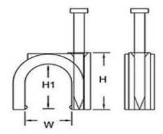 cable clips Manufacturer_Round Cable Clip drawing