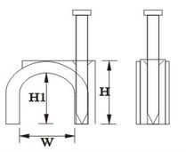 cable clips vendor_Circle cable clamp drawing