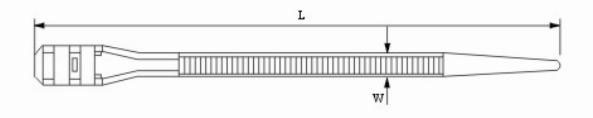 Double Locking Cable Ties Manufacturer_Double Locking Cable Ties drawing