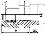 Metric Nylon Cable Gland Supplier_Nylon Cable Gland Drawing