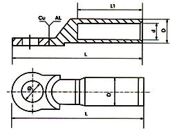 nylon cable tie supplier recommend_Copper Aluminum Cable Lug Drawing