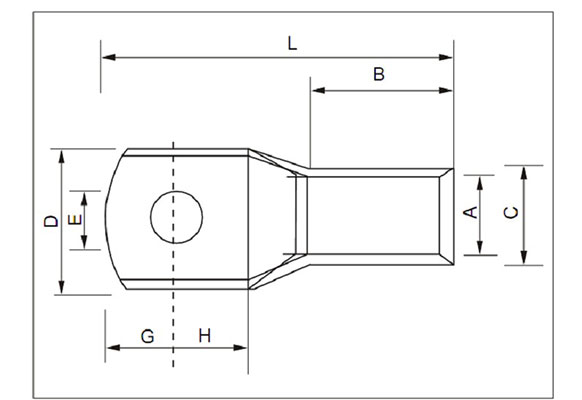 environmentally nylon wire tie supplier_ SC-JGA Cable Lugs Drawing