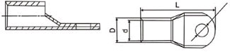 Nylon 66 cable tie supplier_JGK Cable Lugs Drawing