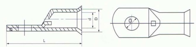 Self locking cable tie supplier_SC-JGB Cable Lugs Drawing